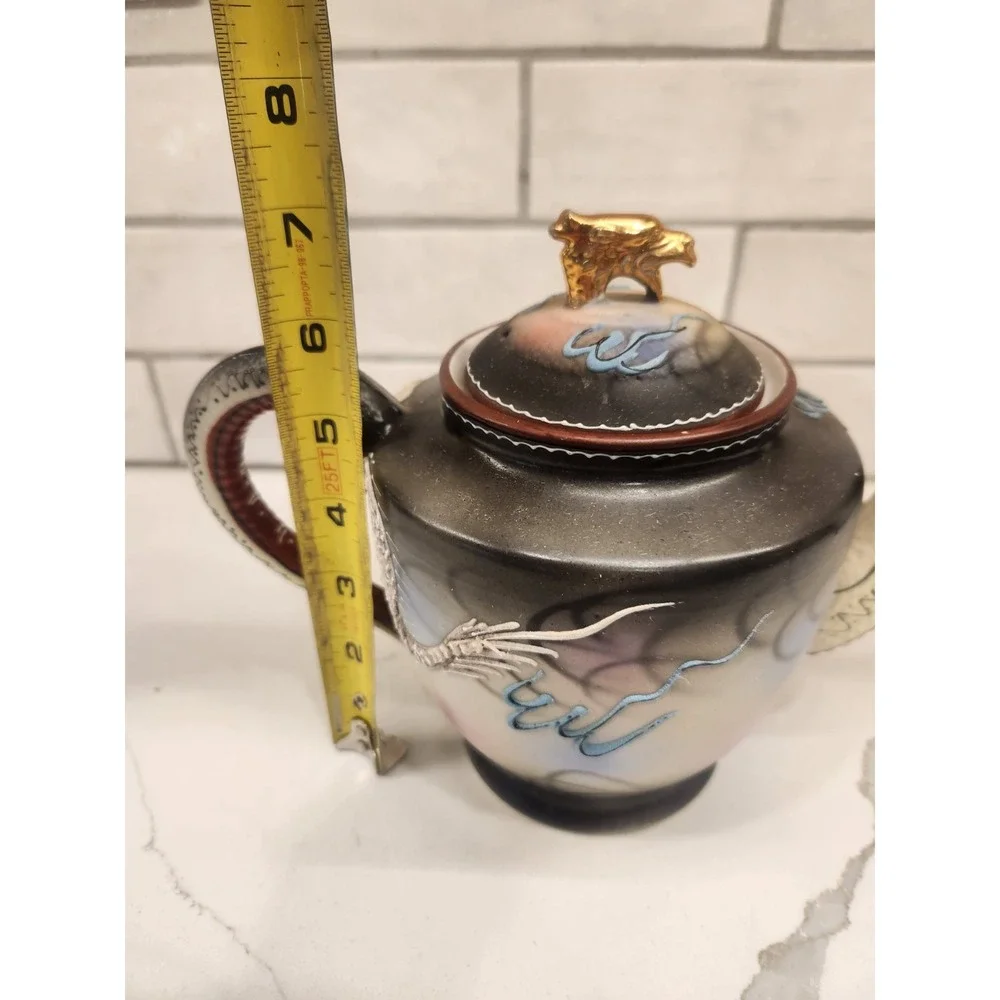Vintage Japanese Hand Painted Moriage Dragon Ware Teapot